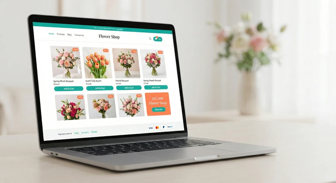 Sklep internetowy dla kwiaciarni