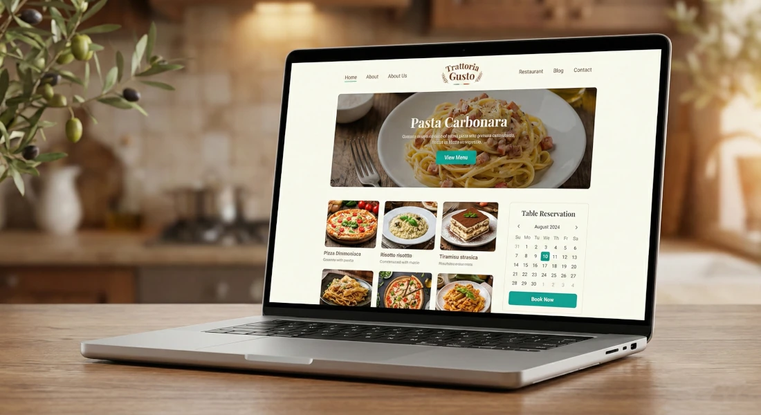 Strona restauracji włoskiej